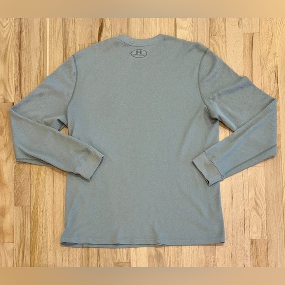 Under Armour Men's Amplify Thermal Shirt, Long Sleeved, Gray, ColdGear, Large - Picture 4 of 5
